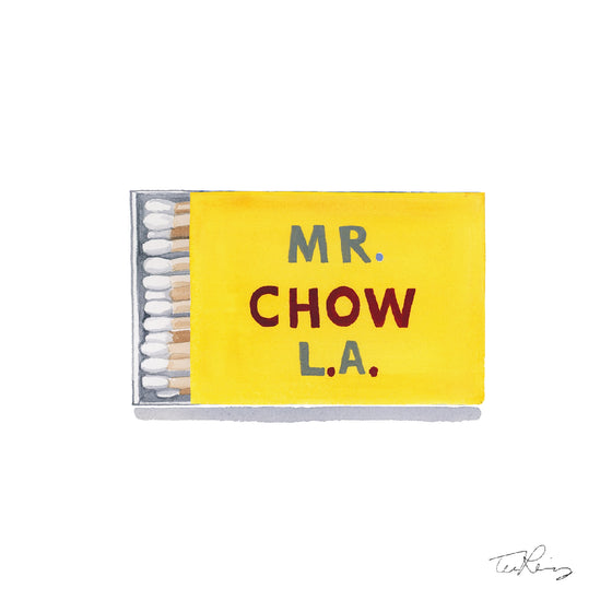 Mr. Chow Matchbook Print