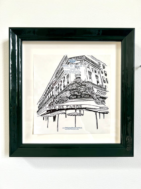 Cafe de Flore No. 2 - Framed