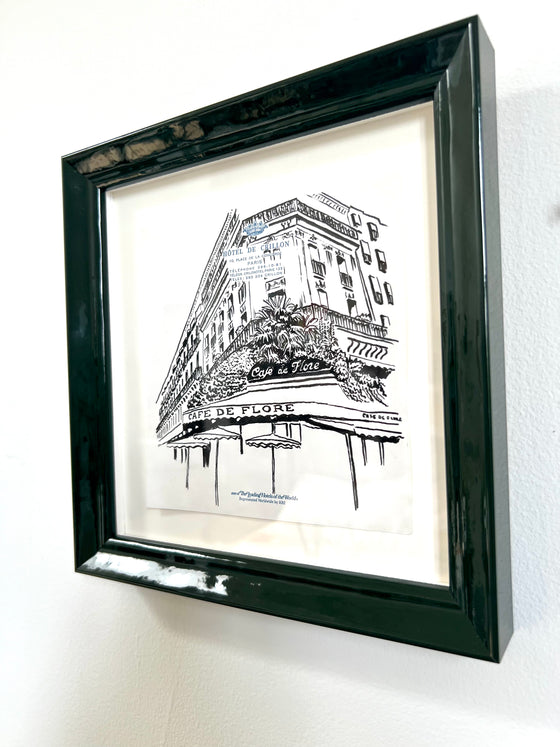 Cafe de Flore No. 2 - Framed