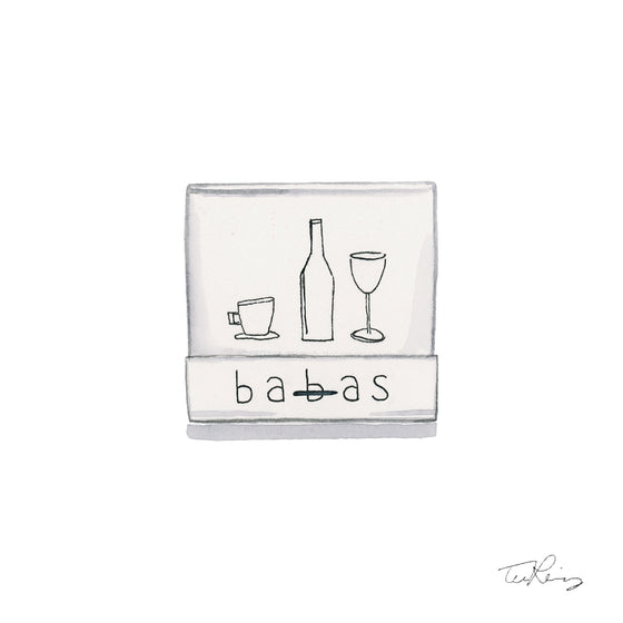 Babas Matchbook Print
