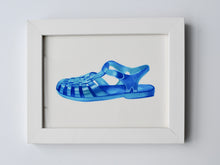  Blue Jelly Shoe (Framed)