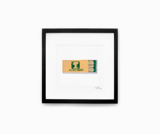 Les Deux Magots Matchbook Print