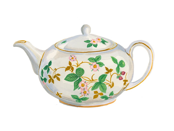 "Wedgwood Wild Strawberry Teapot"