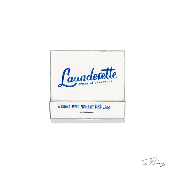 Launderette Matchbook Print