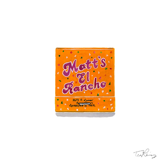 Matt's El Rancho Matchbook Print