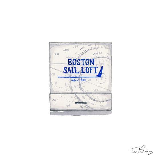 Boston Sail Loft Matchbook Print