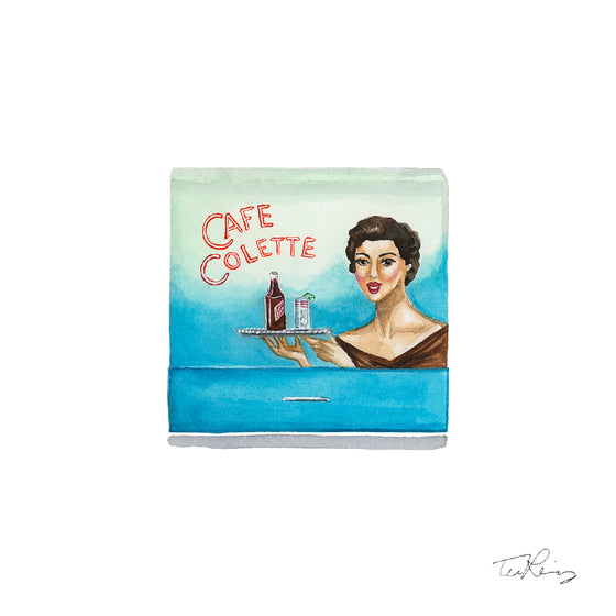 Cafe Colette Matchbook Print