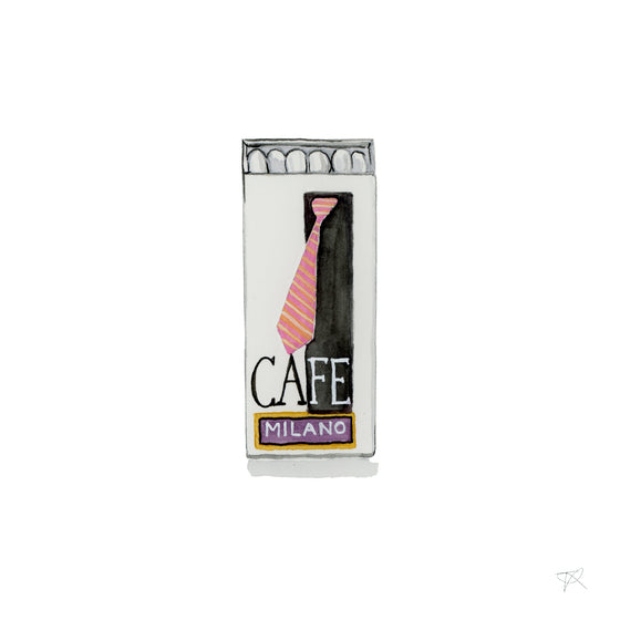 Cafe Milano Matchbook Print