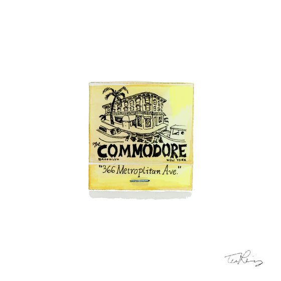 The Commodore Matchbook Print