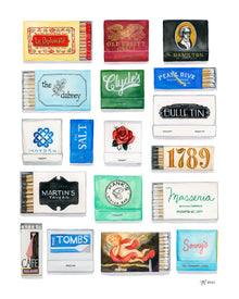  Unframed Washington DC Matchbook Print