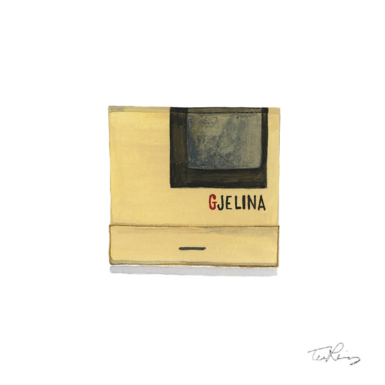 Gjelina Matchbook Print