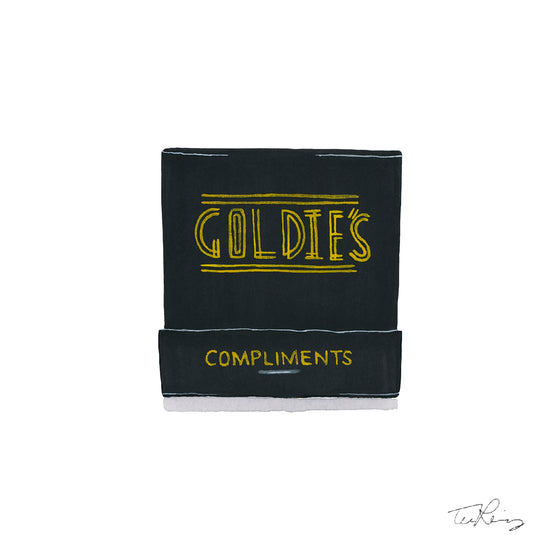 Goldie's Matchbook Print