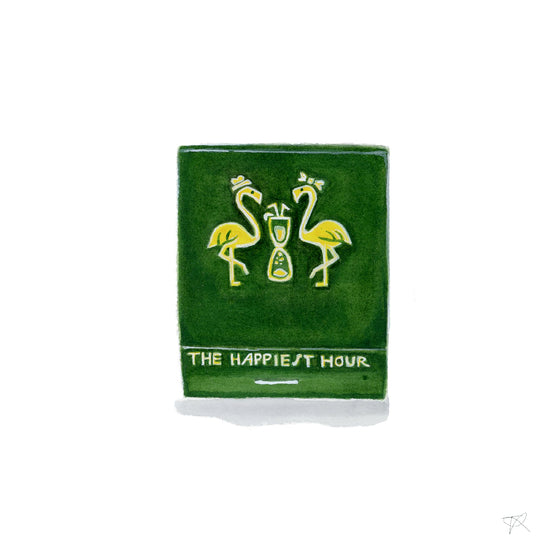 The Happiest Hour Matchbook Print