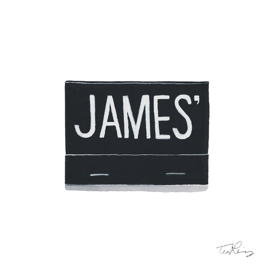 James' Beach Matchbook Print