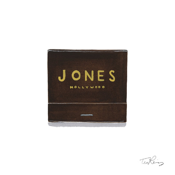 Jones Hollywood Matchbook Print