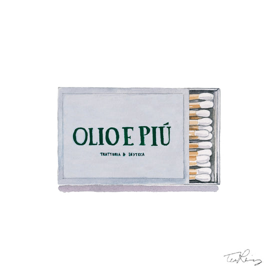Olio E Piu Matchbook Print