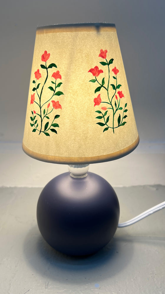 Hand-painted Floral Paper Lampshade (Set of 2)