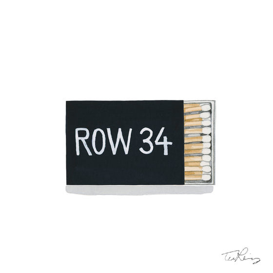 Row 34 Matchbook Print