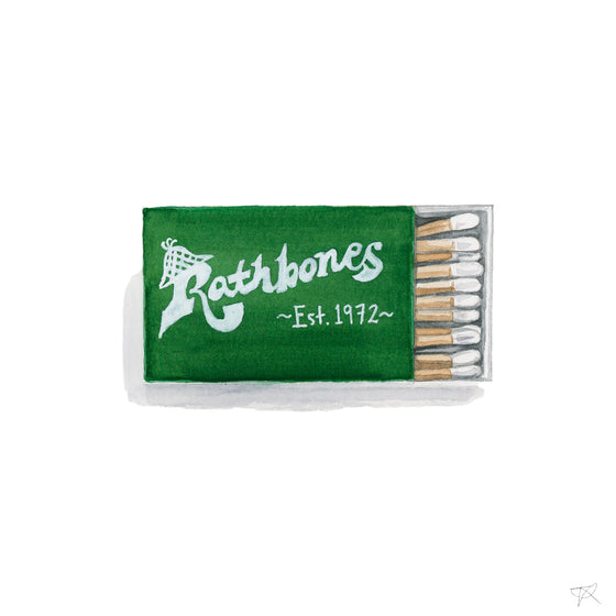 Rathbones Matchbook Print