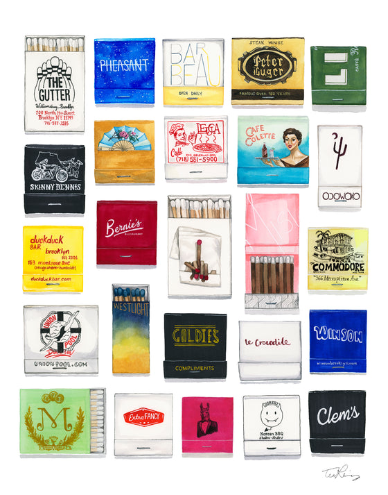 Williamsburg Greenpoint Matchbook Collection